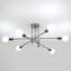 Modern 72 CM 6-Light Sputnik Semi Flush Ceiling Light-1089449385