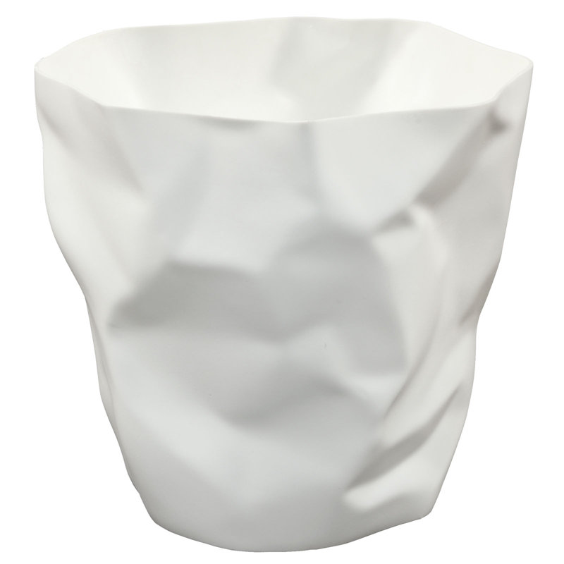 Modway Lava Modern Trash Bin, White