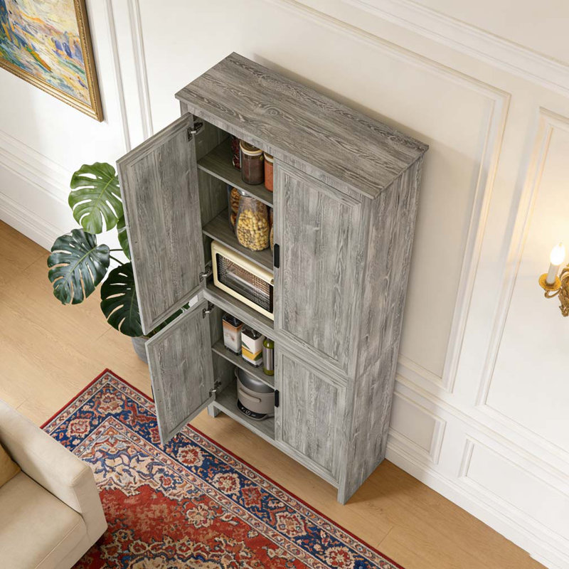 Freestanding Storage Cabinet, Grey
