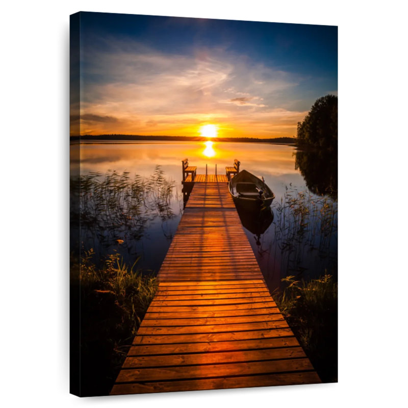 Aletra Finland Sunset Dock, 24" H x 16" W