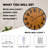 Rustic Wooden Wall Clock With Iron Frame (Black, 30 Inch)-1176790080