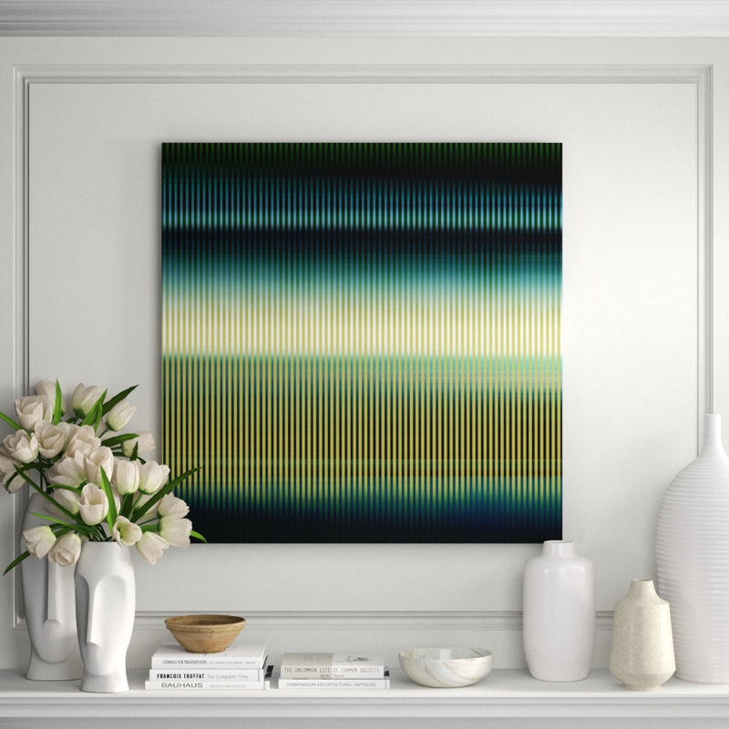Radiant Stripes Print by Sofia Fox, 48" H x 48" W x 1.5" D, Plexi