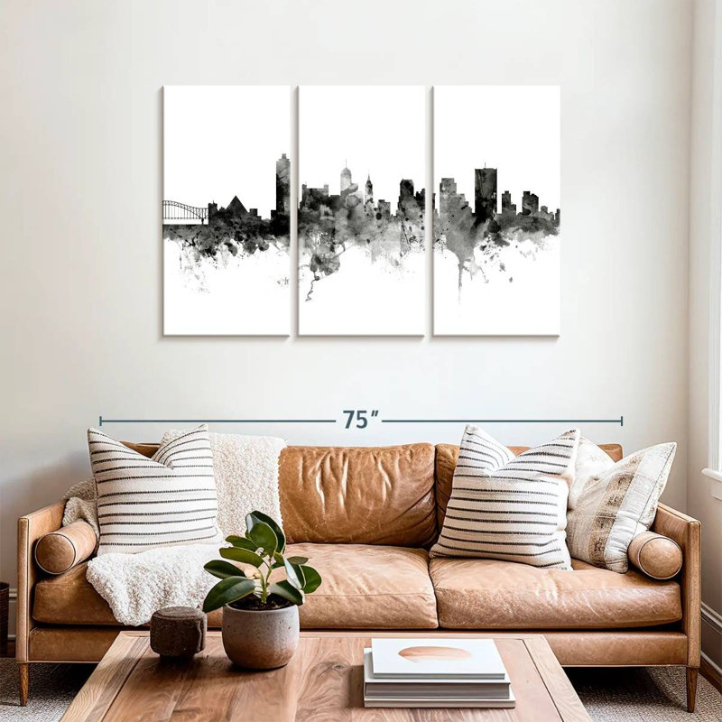 Memphis Tennessee Skyline V, 36" H x 57" W