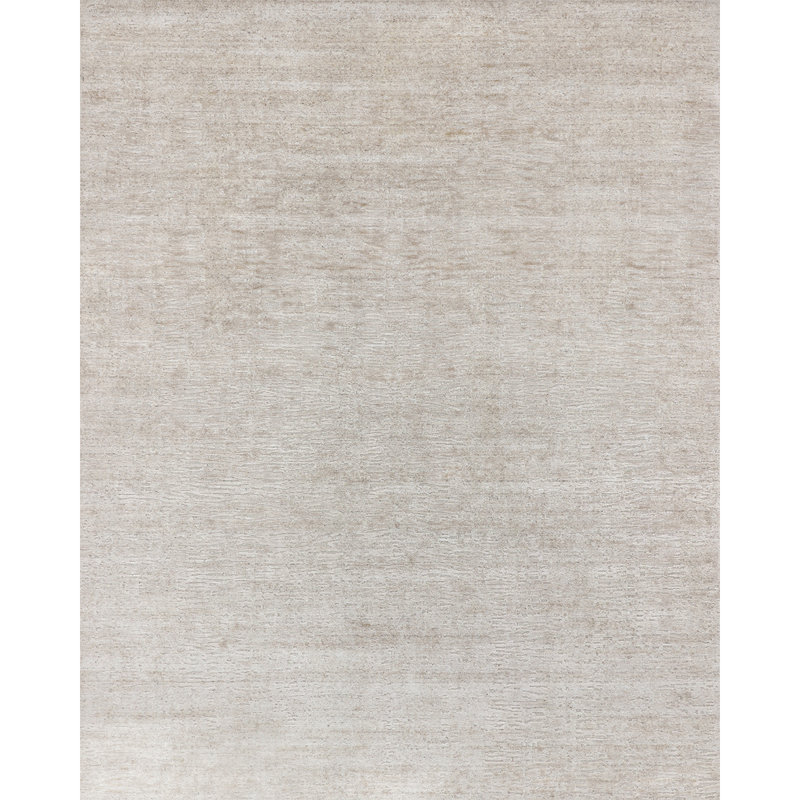 Tapis beige noué à la main de haute qualité, Rectangle 12 pi x 15 pi