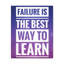 Failure Is Way To Learn - Wrapped Canvas Print-1626587038