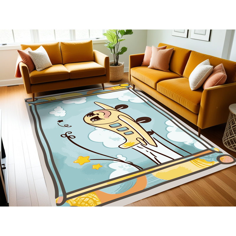 Tapis pour enfants East Urban Home, Rectangle 6 pi x 9 pi