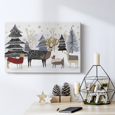 Christmas Holiday Arts - Toile tendue avec châssis