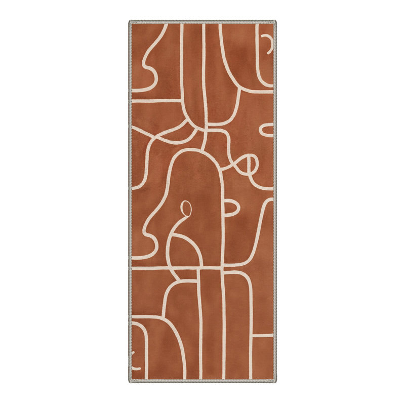 Tapis intérieur beige / brun Aura, Runner 2'6" x 8'