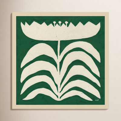 Delighted Floral II Emerald Print