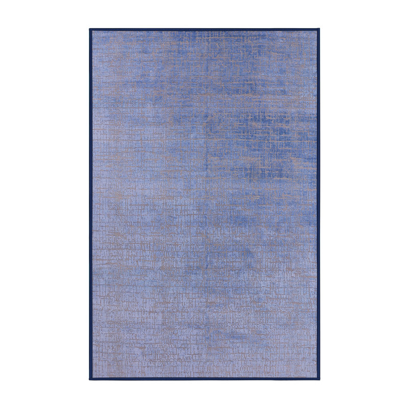 Tapis 100% moderne 2726 de style Mid-Century lavable à la machine, Rectangle 5 pi x 7 pi