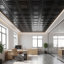 Tuile de plafond économique en PVC blanc-80834522-98619817