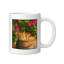 Sleeping Orange Cat In Flower Pot Garden Ceramic Mug, 11oz