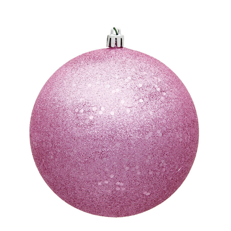 Ornement boule des Fêtes, Rose, 10 po x H 10 po x P 10 po
