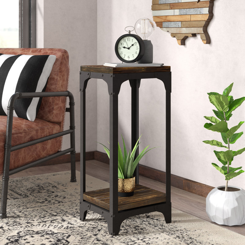 Jet Elio End Table, Dark Brown