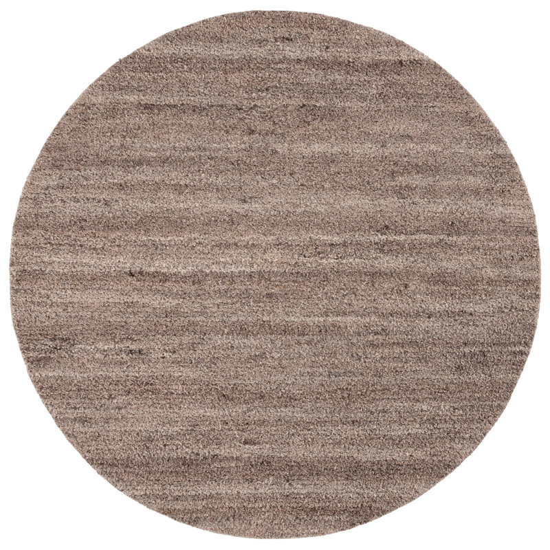 Myzafer Hand Tufted Wool, Cotton Rug, Round 6'