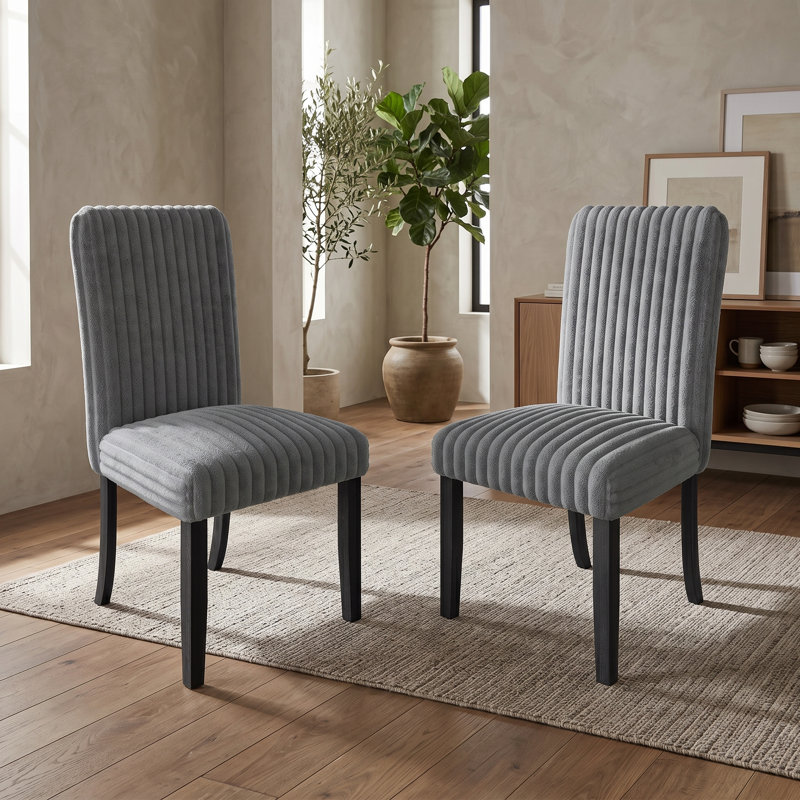 Chaise de salle à manger Guymon, Gris
