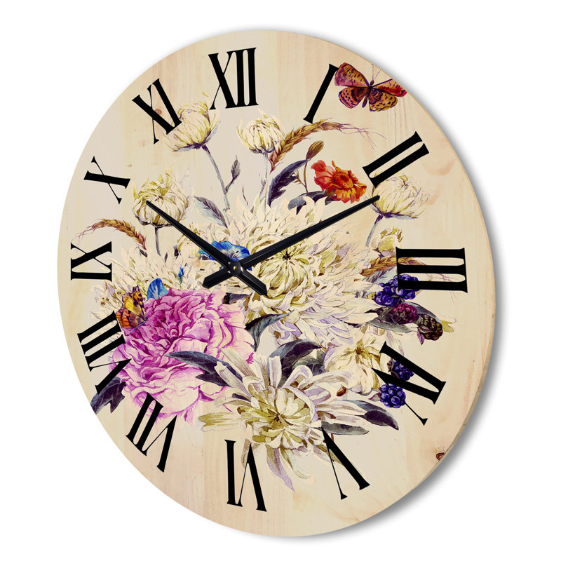 Horloge murale Bouquet, Très grand