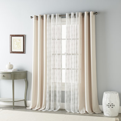 Semi Sheer Curtain Pair