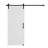 30 X 84 MDF White K-Shape Latticework Barn Door With Full Set Hardware (Includes Complete Slide Kit And Door Handle)-105587369