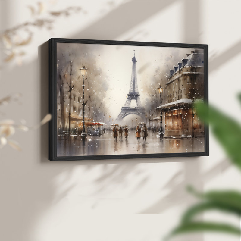 «Chirstmas Art» -ccccxxxi - reproduction encadrée - réversible, Noir, noir, noir, noir, H 22 po x l 28 po