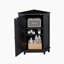 Armoire de rangement noire en coin Triangle-1667704626