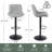 Zager Faux Leather Swivel Adjustable Height Bar Stool -915017402