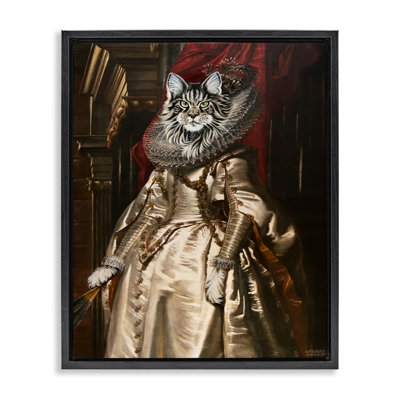 «Renaissance Cat Portrait» par Carolee Vitaletti