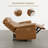 3-Seat Dual Motor zero clearence recliner Genuine Leather Power Recliner Sofa With Power Headrest-1303054087