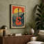 Guitar and Sun Retro - Wrapped Canvas-542773894-542773895