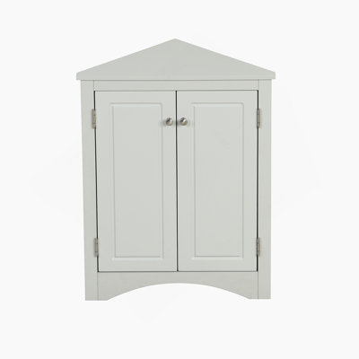 Armoire de rangement triangulaire pour salle de bain avec tablettes réglables, armoire de plancher autoportante pour la cuisine à domicile