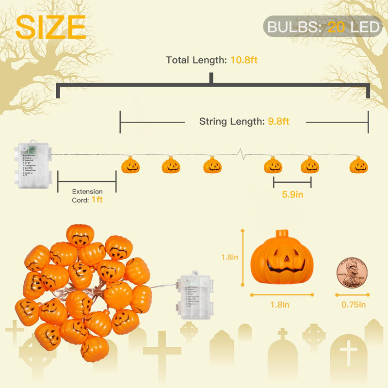 Kassaundra 20 - Bulb 117.6'' Battery Powered Fairy String Light