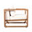 Outdoor Lounge Chair, Acacia Wood Club Chair, Oversized Seat With White Cushion Set