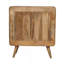 Commode à rainures en T, 3 tiroirs, brun clair