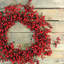 Couronne de Noël artificielle Red Berry - non éclairée, 20 pouces