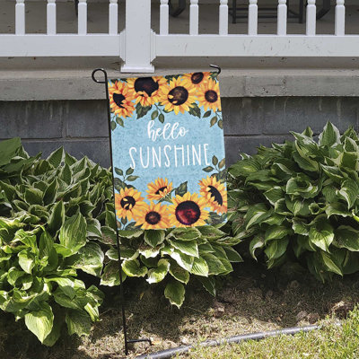 Drapeau Hello Sunshine Sunflowers 13 x 18