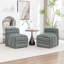 Fauteuil d'appoint rembourré sans accoudoirs-384289377