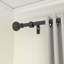 Matte Black Adjustable Curtain Pole Set-1322100648