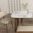 Cream wind rock plate dining table and chair set-107362769