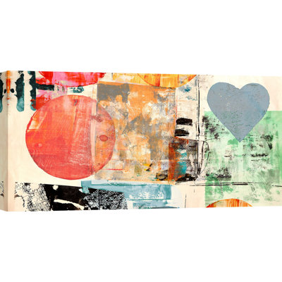 2PW6184 Pop Love #2 by Peter Winkel - Wrapped Canvas Painting