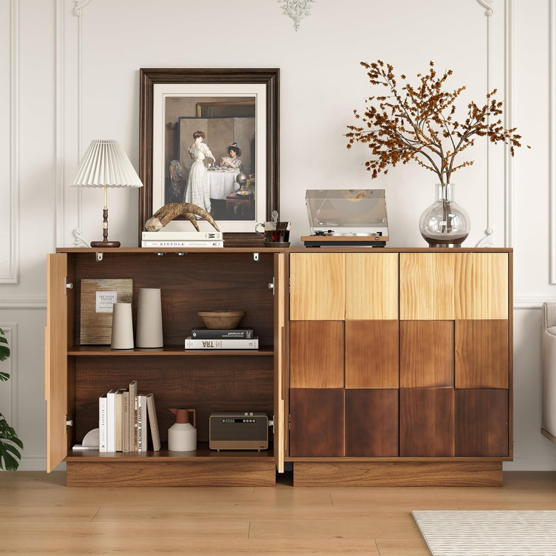 76 cm W Solid Wood Sideboard