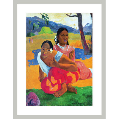 Nafea Faaipoipo (When are you Getting Married?) by Paul Gauguin - Framed Giclee Print