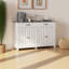 Buffet 55,1 "Modern Farmhouse - Desserte en bois avec 2 tiroirs et 4 portes pour la cuisine-1810977918