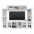 Wall Unit TV Stand Entertainment Center for TVs up to 65", White.