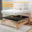 Panneau de lit double pleine grandeur pour structure à lattes en métal, panneau de support de canapé-lit pour arrêter le matelas affaissé, planches de lit en matériau de haute qualité, antidérapant et résistant à l'humidité-130774847
