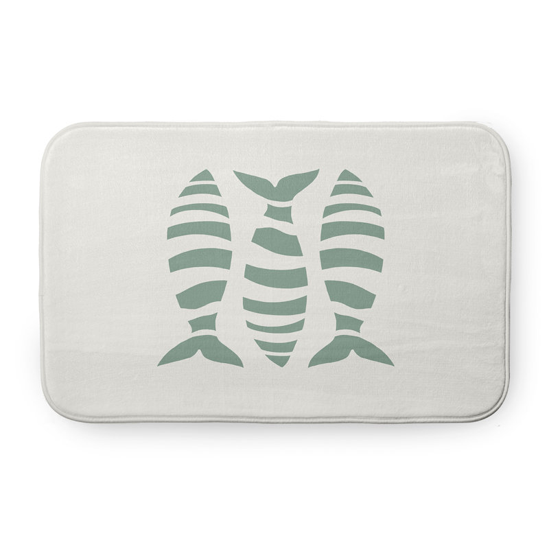 Tapis de bain Sail Sun and Fun, L 17 po x L 24 po, Vert