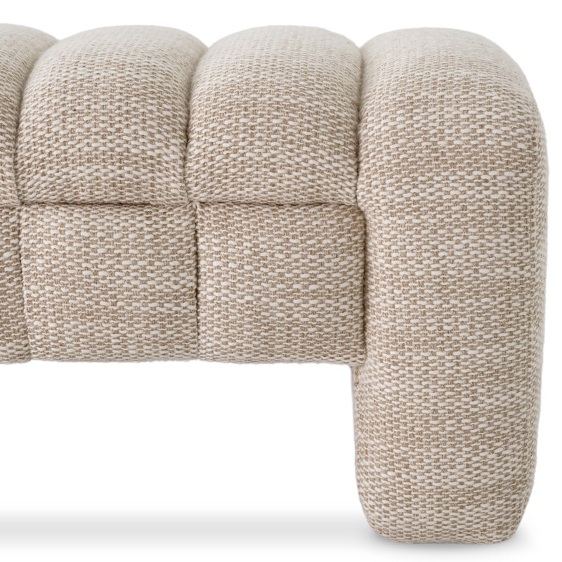 Taranto Upholstered Bench, Skyward Sand