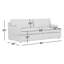 Canapé-lit rembourré sur mesure 84 po Cleo-705396973