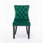 Chaise d'appoint en velours capitonné Exilasse