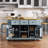 Kitchen Island On Wheels Drop Leaf And Power Outlet-812055733