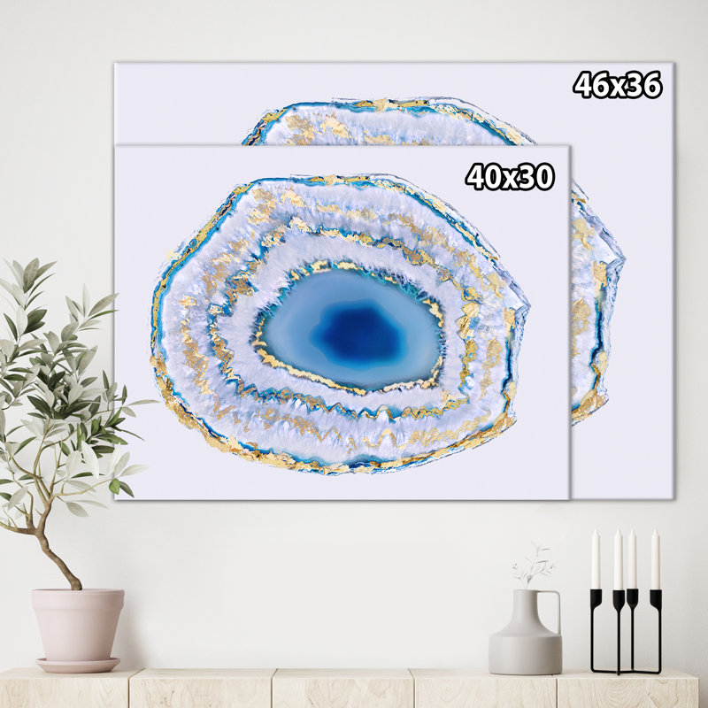 « agate », reproduction sur toile, Toile tendue, H 20 po x l 20 po x P 1 po